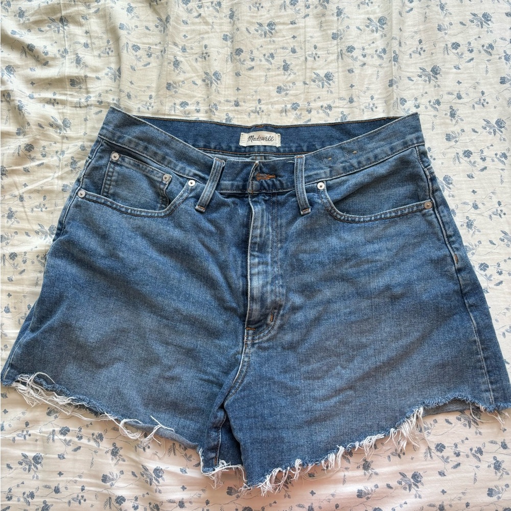 madewell mom shorts denim size 31